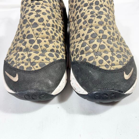 Nike Acg Low Cut Shoes Men 11.5 Cheetah Print Ci9367-201 Slip On Casual Sneakers - Picture 7 of 10